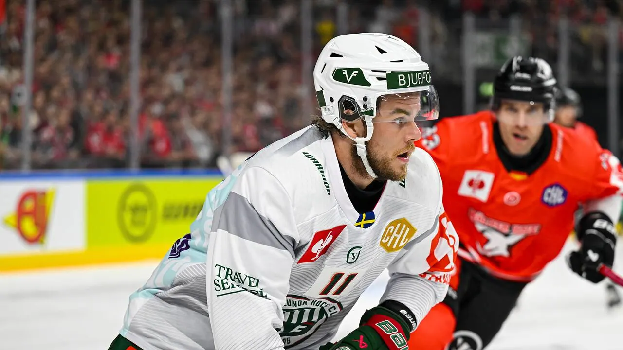 Bílí Tygři Liberec – Frölunda, bild från Viaplay