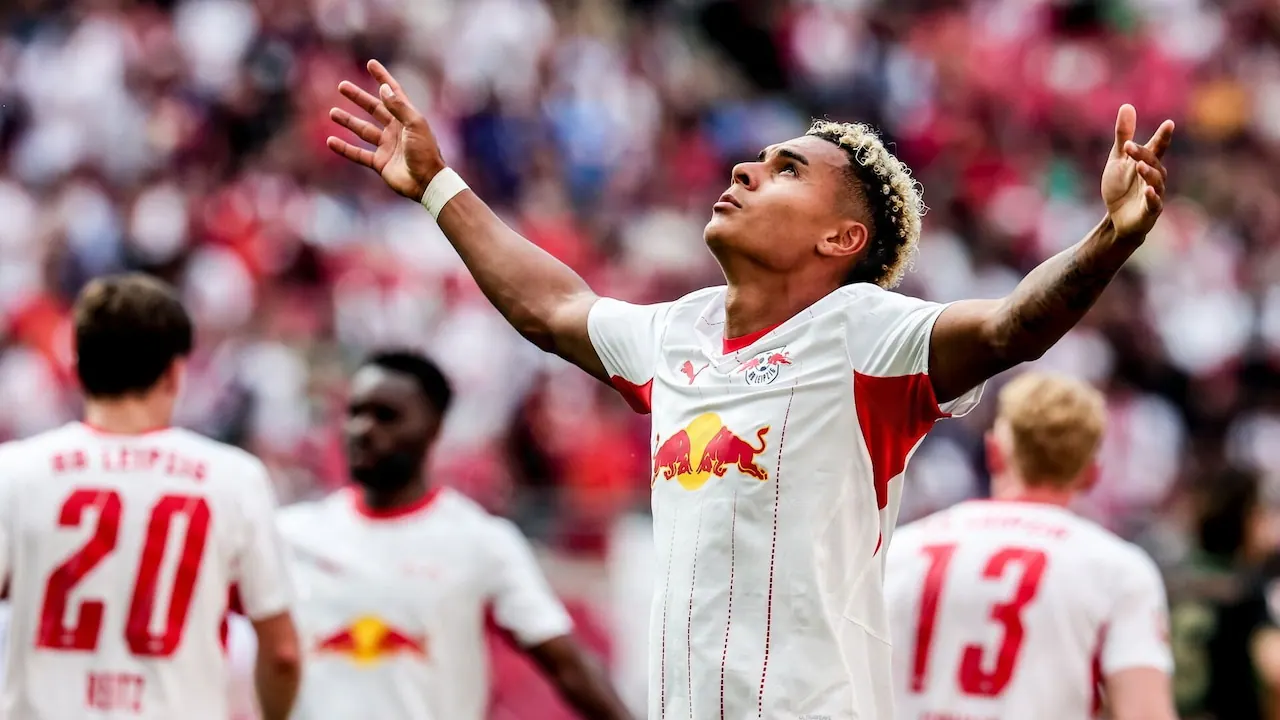 Leipzig – Elversberg, bild från Viaplay