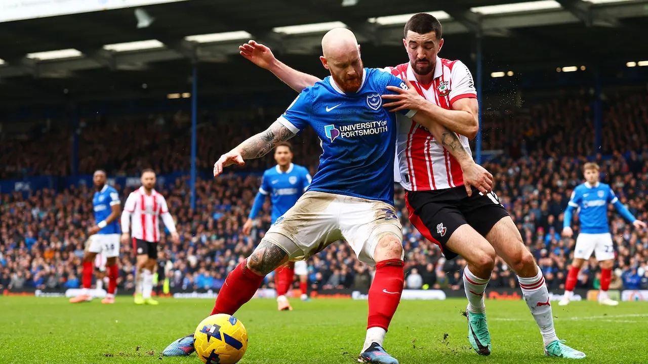 Southampton – Portsmouth, bild från Viaplay