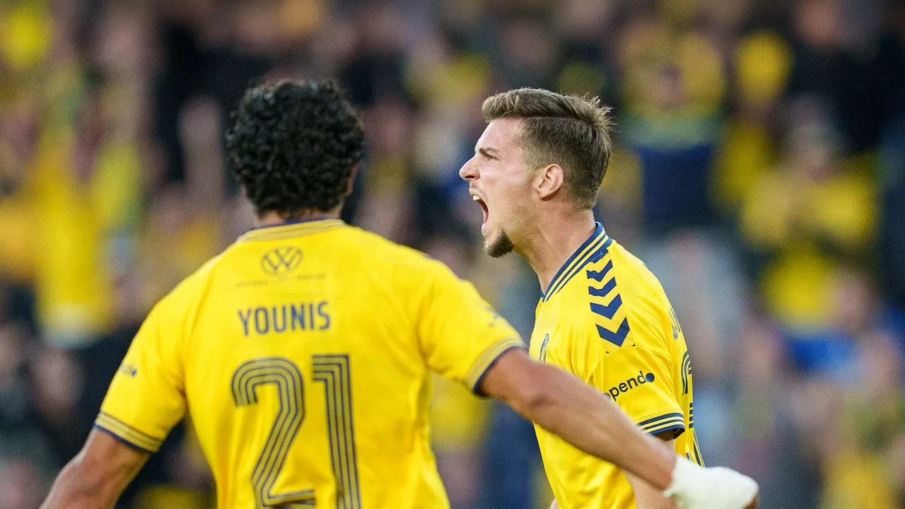 AB Gladsaxe – Brøndby IF, bild från Viaplay