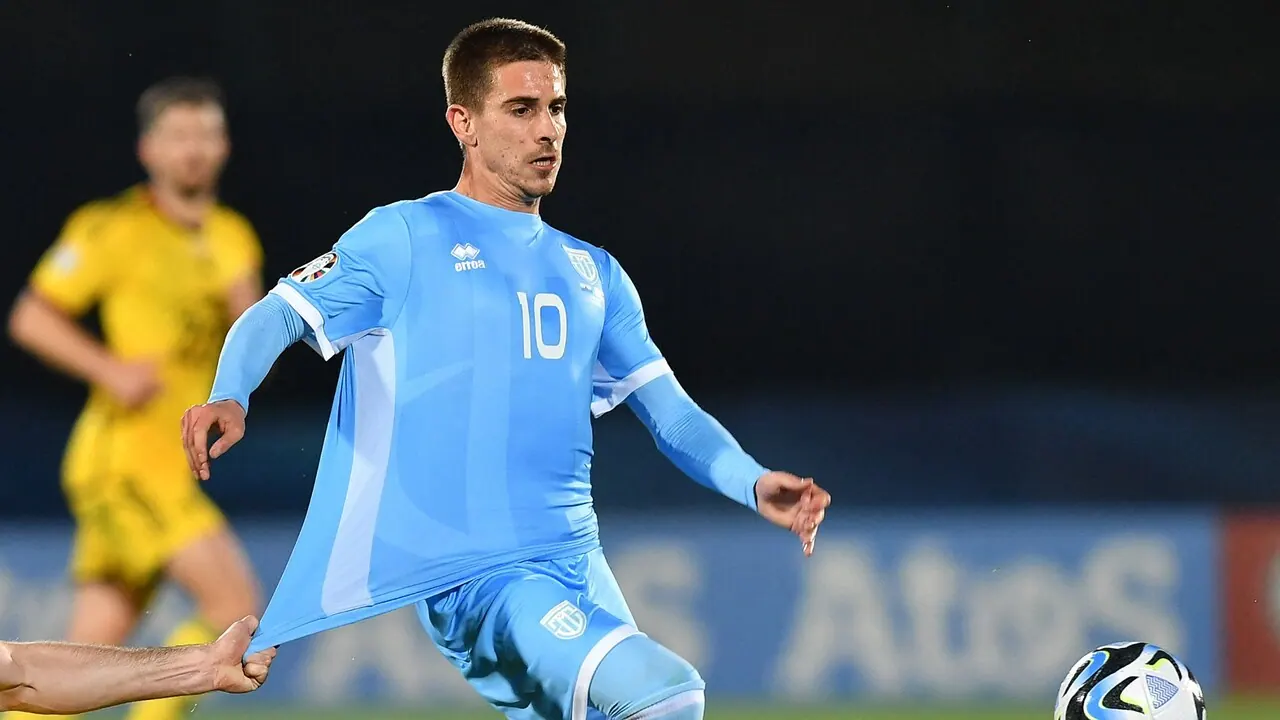 San Marino – Albanien, bild från Viaplay