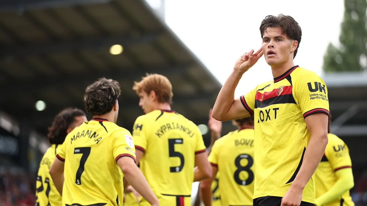 Watford – Lincoln, bild från Viaplay