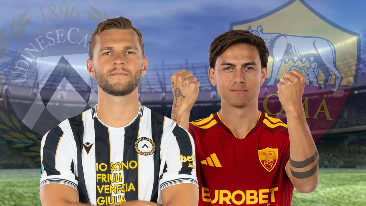 Udinese – Roma, bild från TV4 Play+