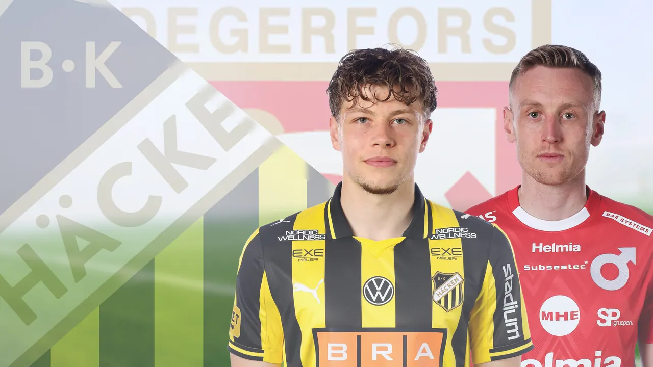 Häcken – Degerfors, bild från TV4 Play+