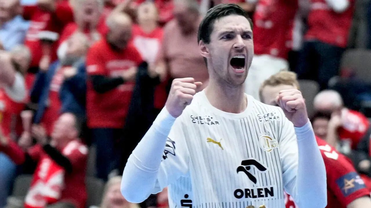 Erlangen – THW Kiel, bild från Viaplay