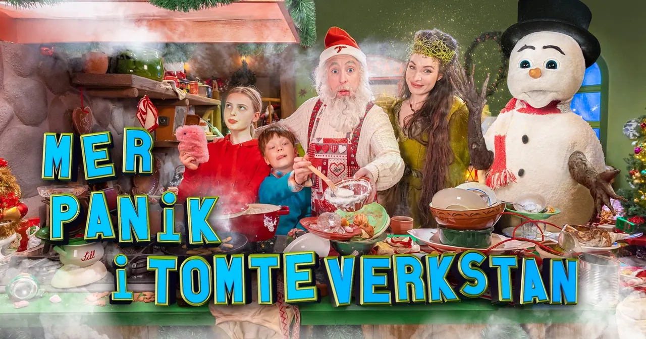 Mer panik i tomteverkstan, bild från SVT Play