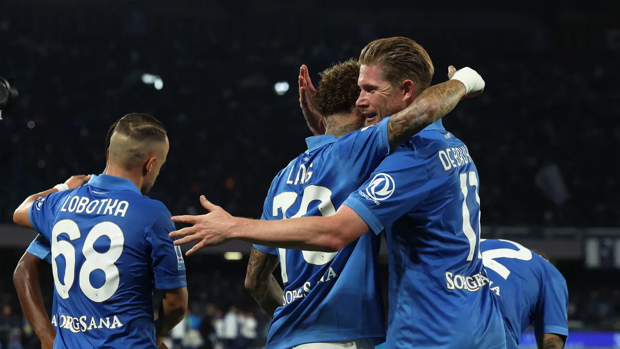 Napoli – Lazio, bild från TV4 Play+