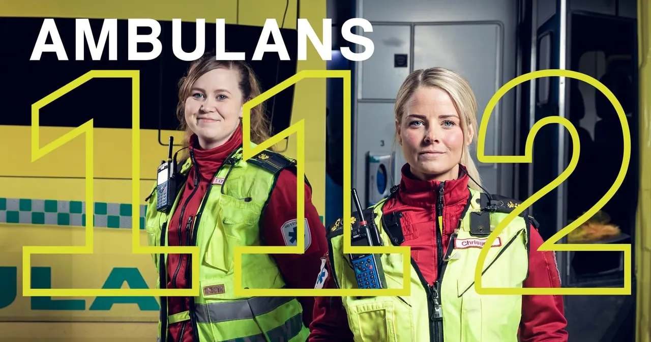 112 Ambulans, bild från SVT Play