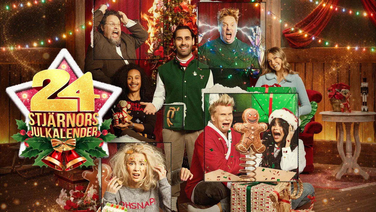 24 stjärnors julkalender, bild från TV4 Play