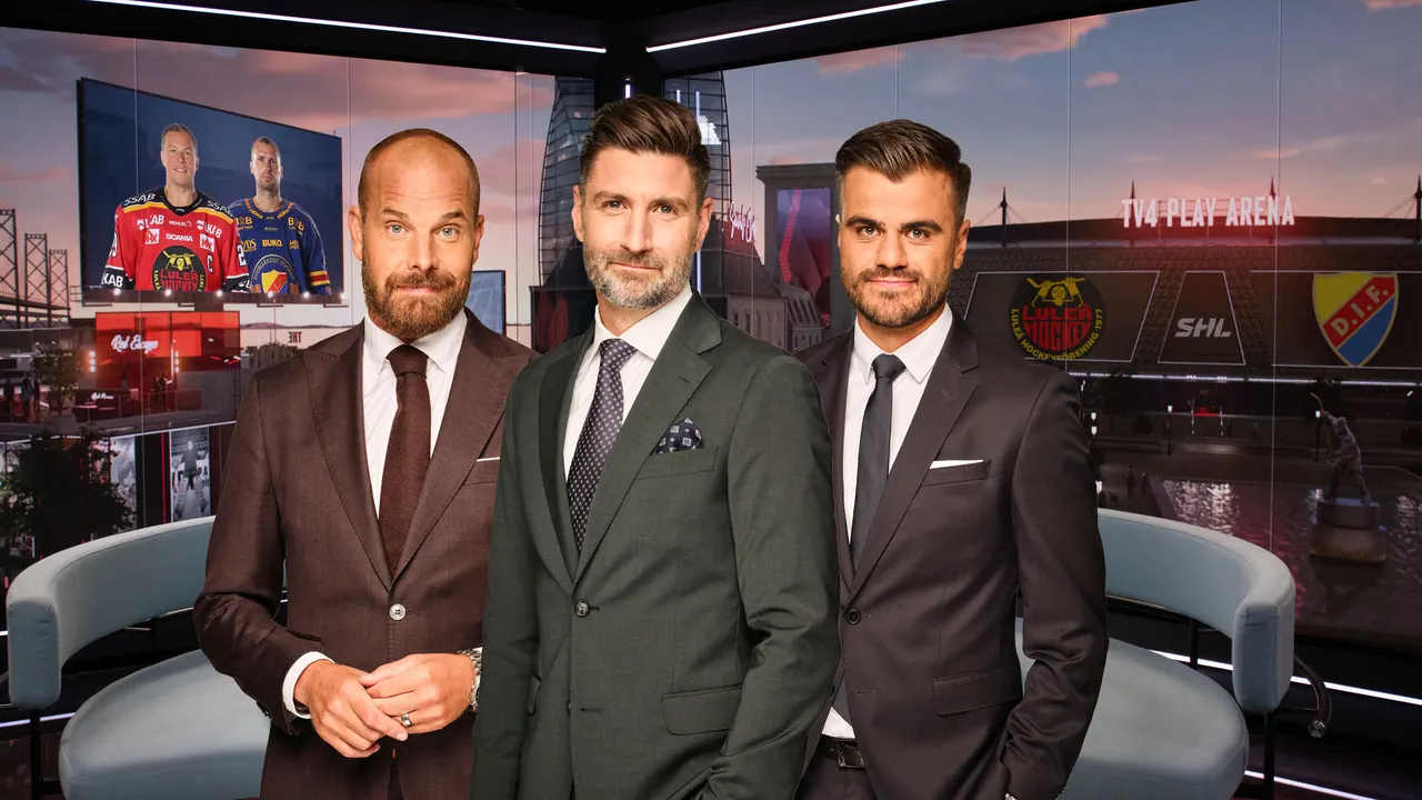 Luleå – Djurgården, bild från TV4 Play+
