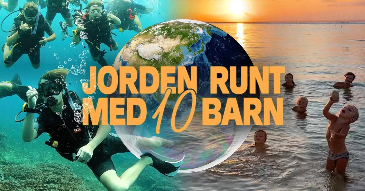 Jorden runt med tio barn, bild från SVT Play
