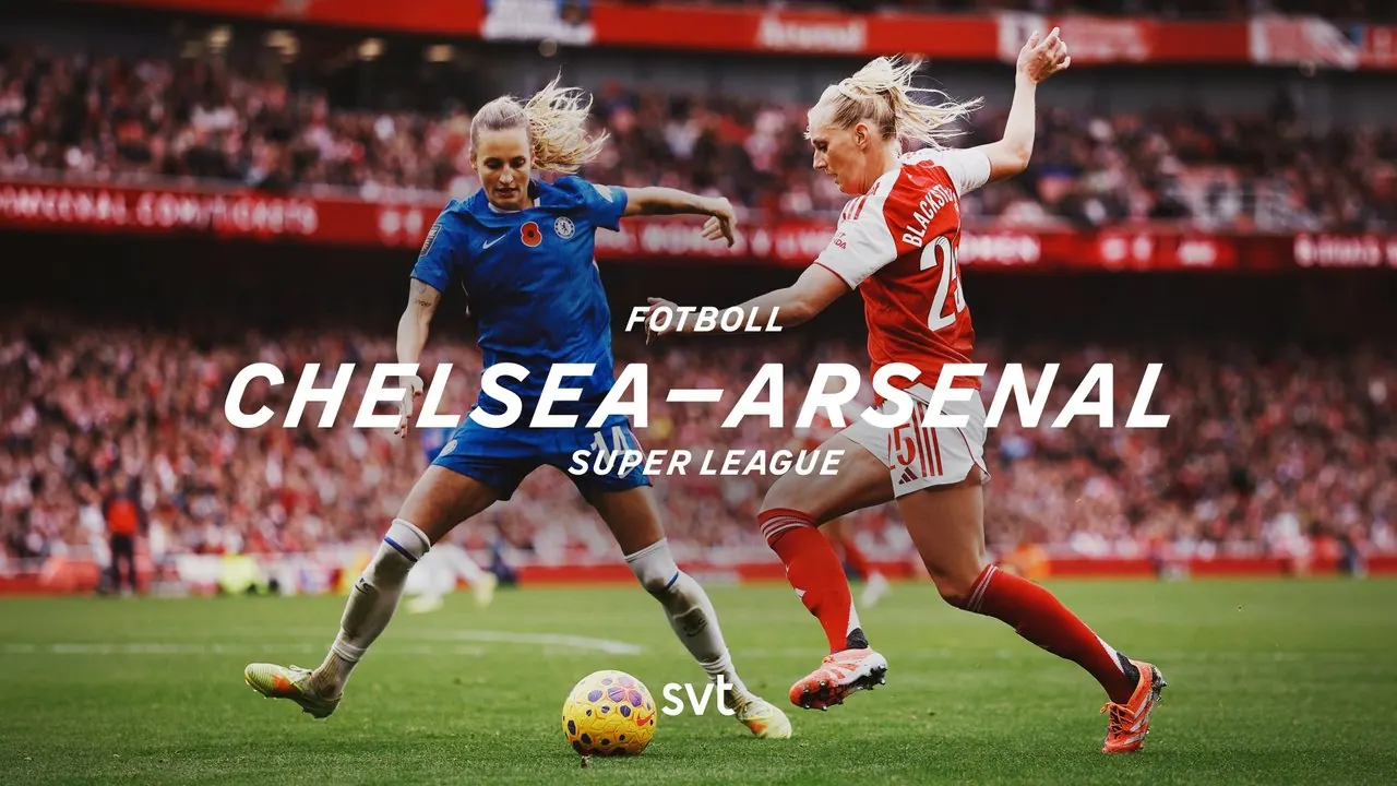 Chelsea-Arsenal, bild från SVT Play