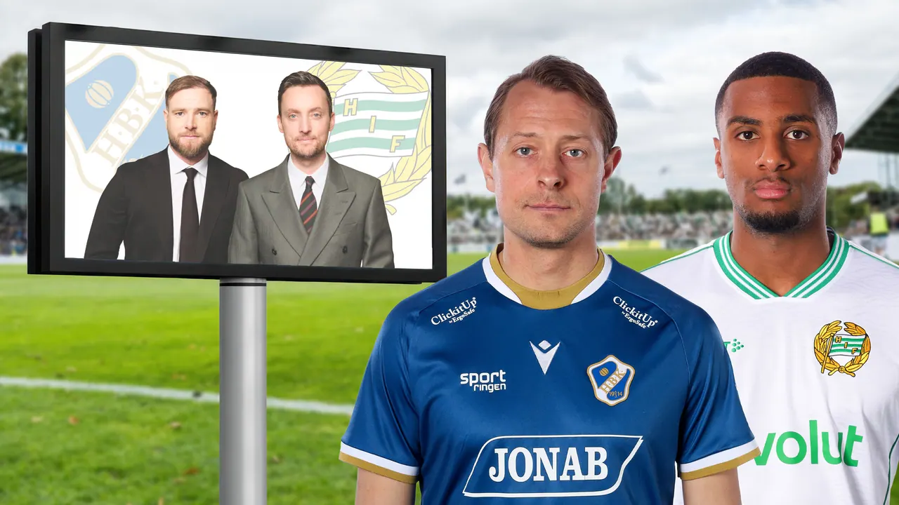 Halmstad – Hammarby, bild från TV4 Play+