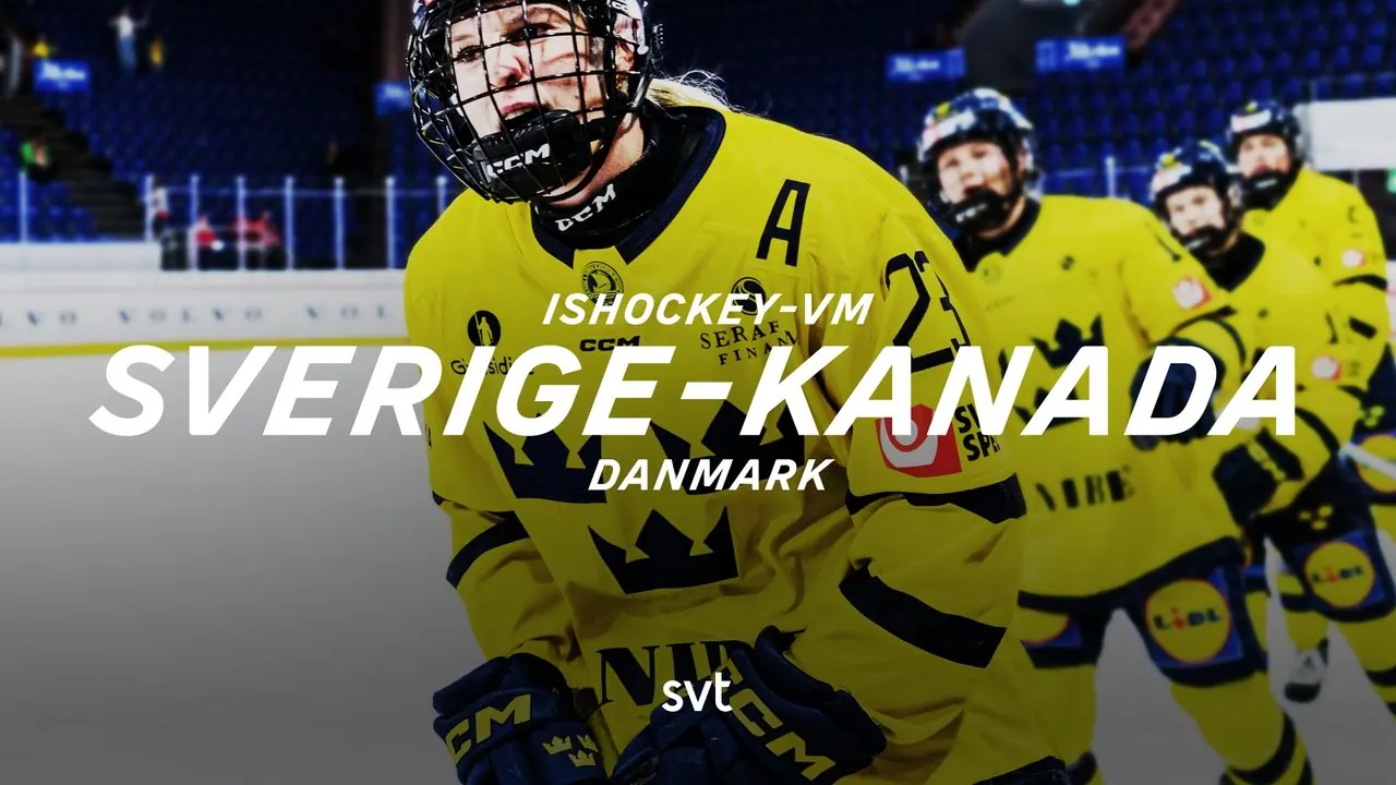 Sverige – Kanada, bild från SVT Play