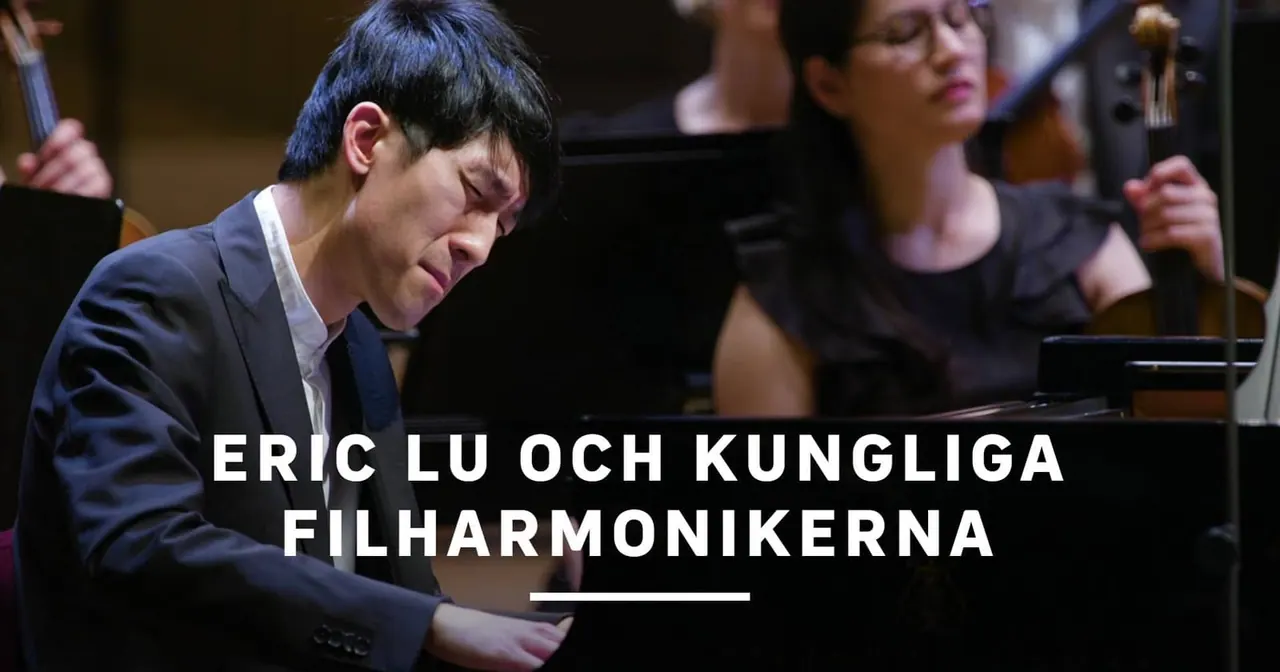 Eric Lu och Kungliga Filharmonikerna, bild från SVT Play
