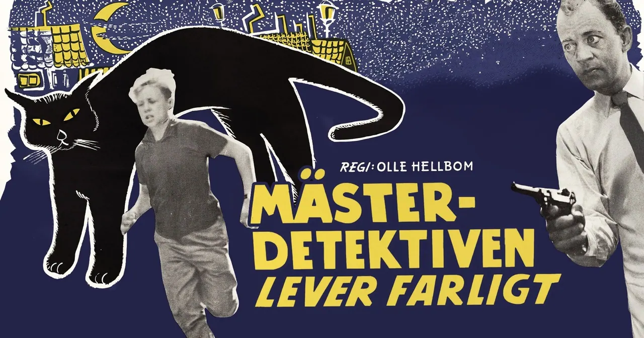 Mästerdetektiven lever farligt, bild från SVT Play