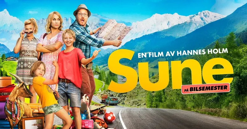 Sune på bilsemester, bild från SVT Play