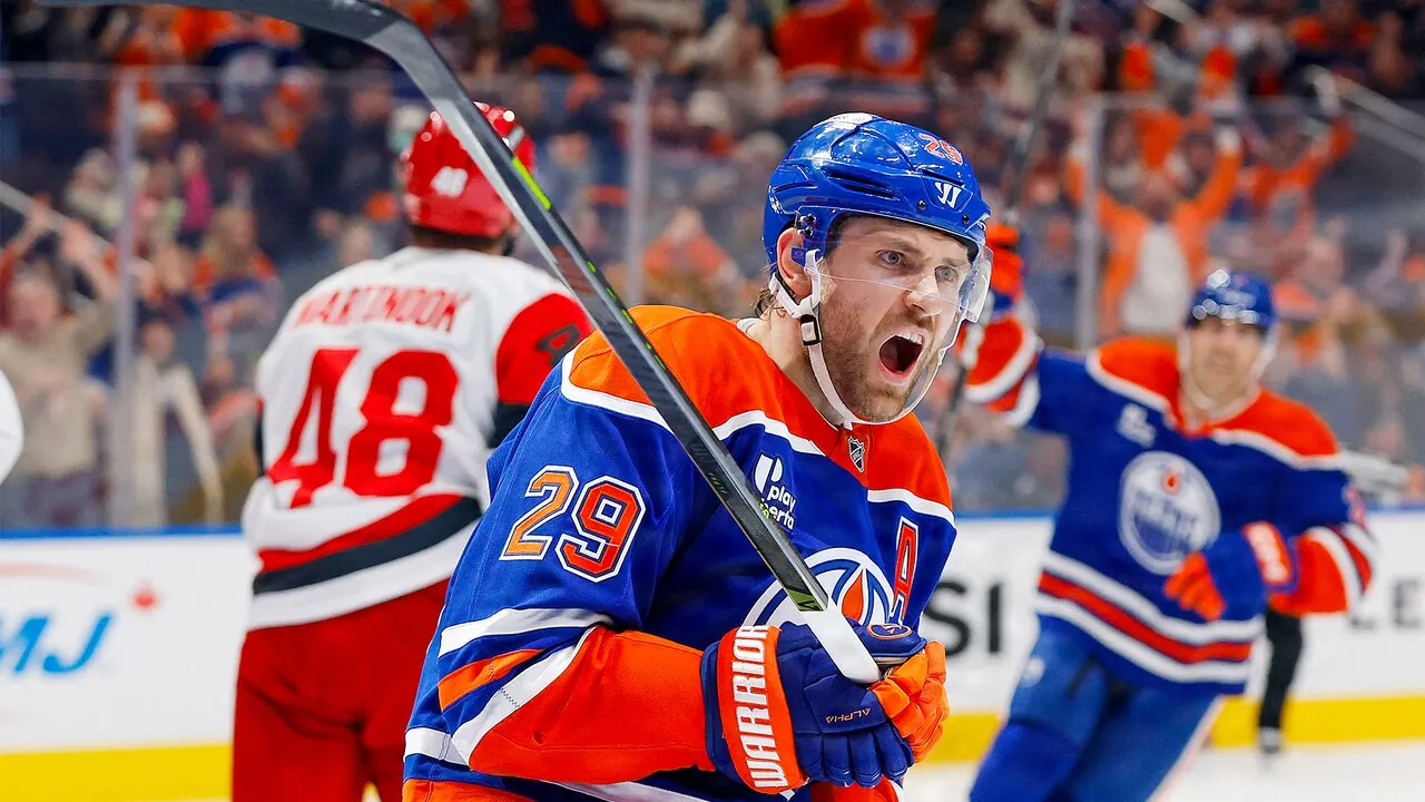 Edmonton – Anaheim, bild från Viaplay