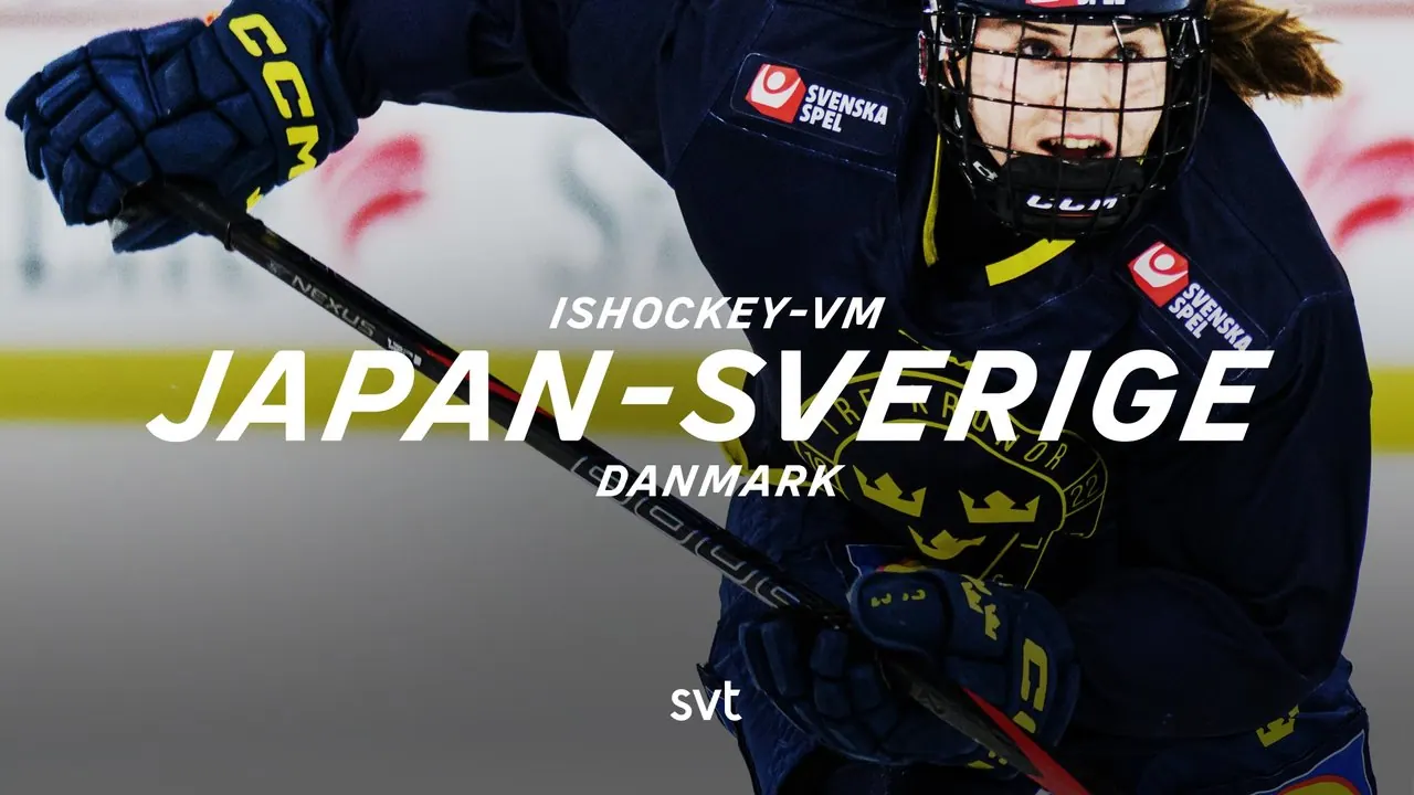 Japan – Sverige, bild från SVT Play