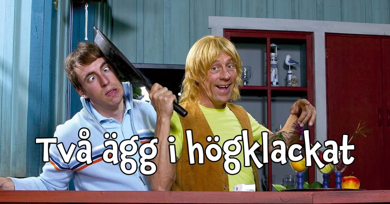 Två ägg i högklackat, bild från TV4 Play