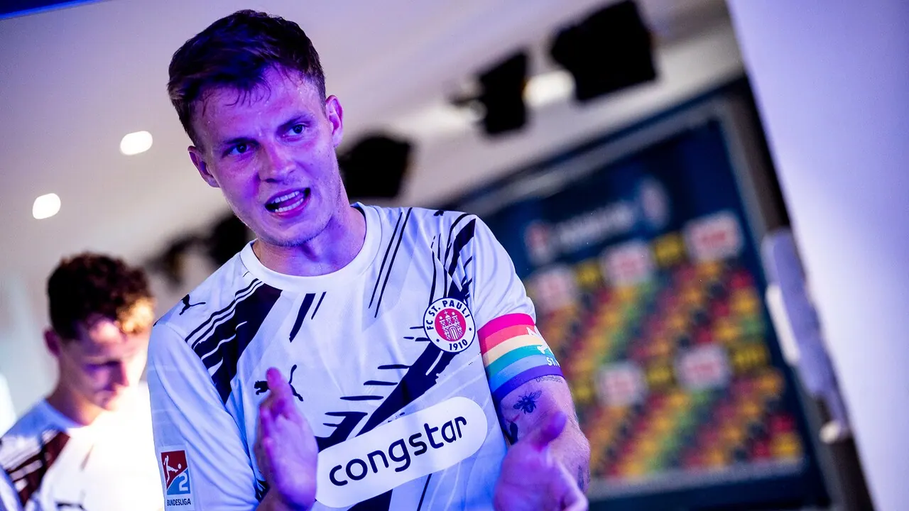 Hannover – St. Pauli, bild från Viaplay