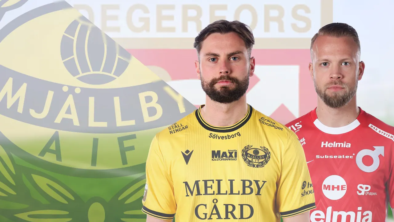 Mjällby AIF – Degerfors IF, bild från TV4 Play+