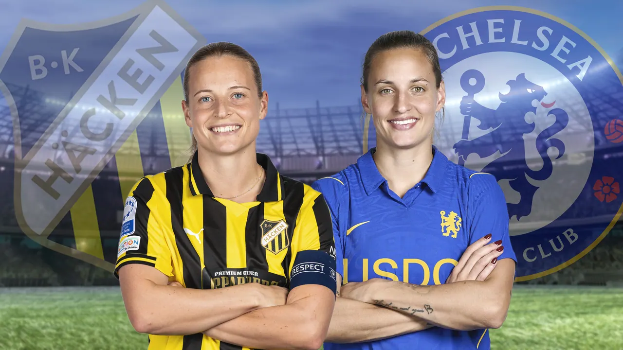 BK Häcken – Chelsea, bild från TV4 Play+