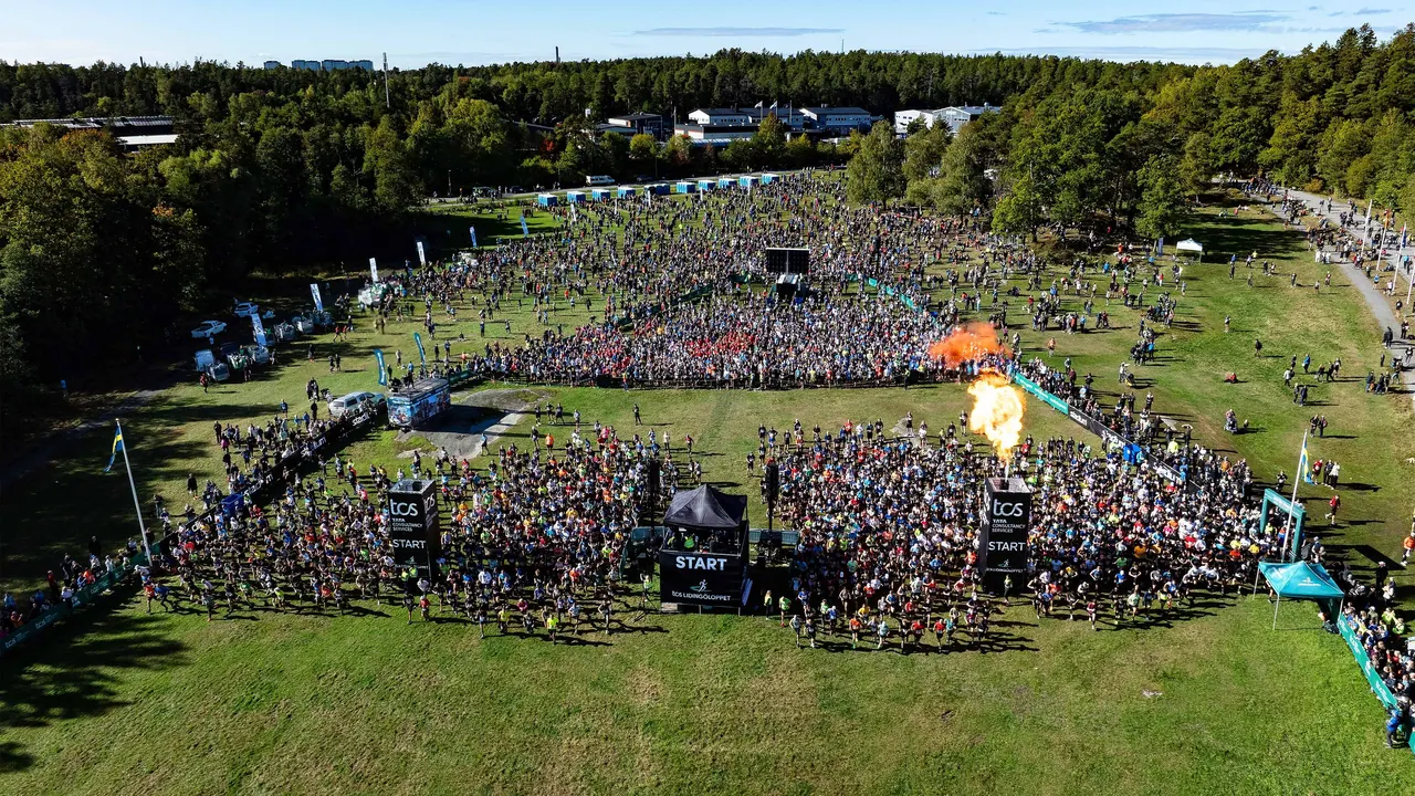 Lidingöloppet, bild från TV4 Play+