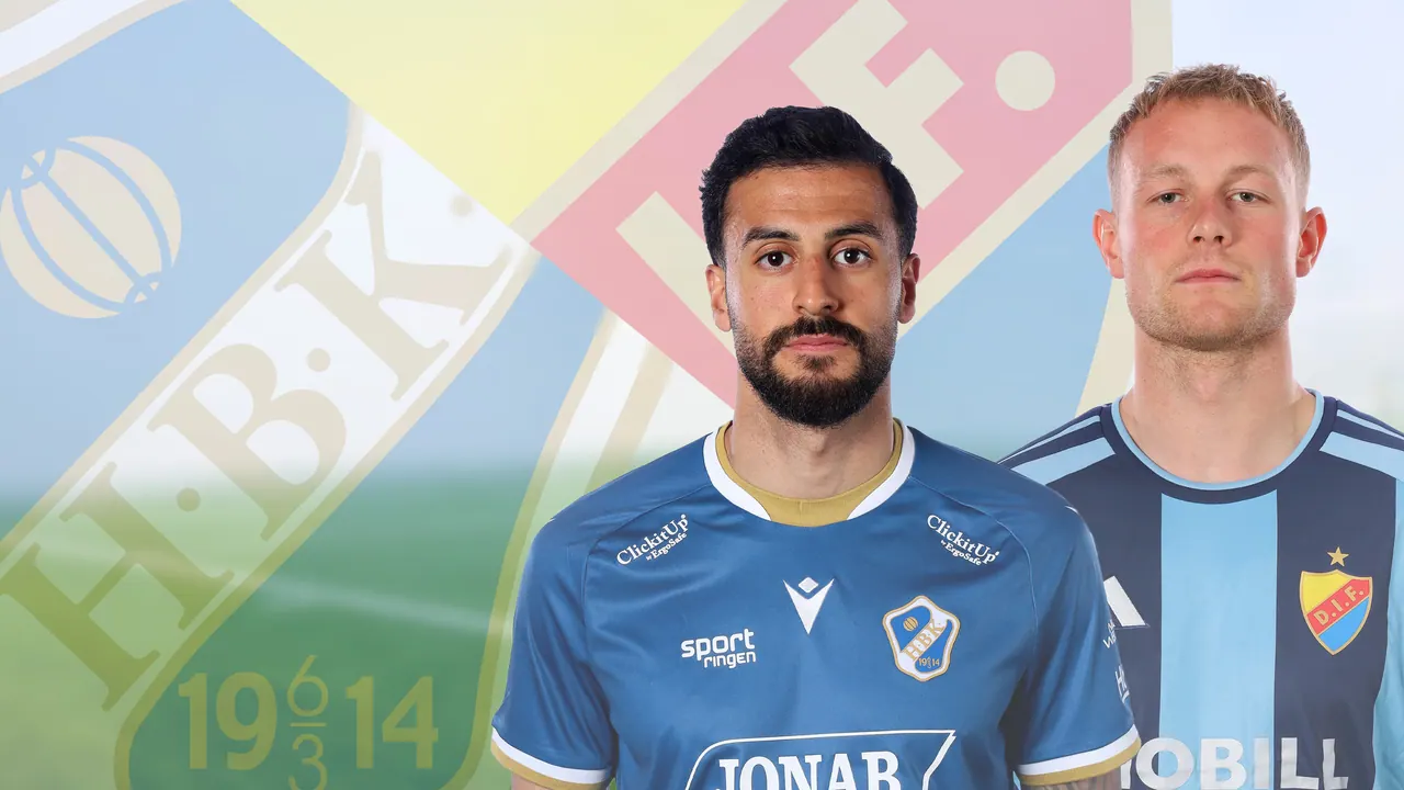 Halmstad – Djurgården, bild från TV4 Play+