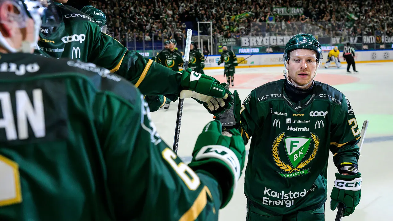 Färjestad BK – Växjö Lakers, bild från TV4 Play+