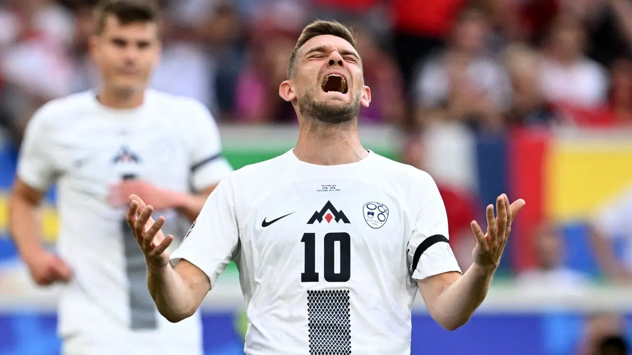 Slovenien – Nordmakedonien, bild från Viaplay