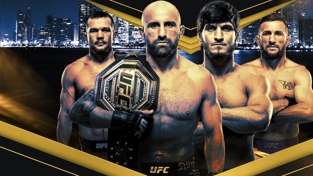 Volkanovski vs Evloev, bild från Viaplay