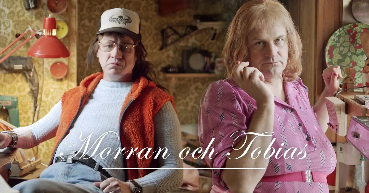 Morran och Tobias, bild från SVT Play